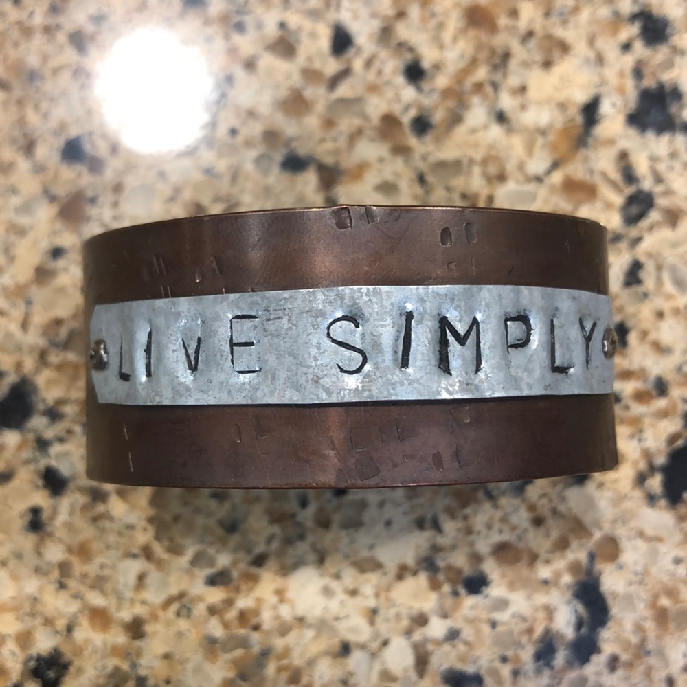 “Live Simply” bracelet